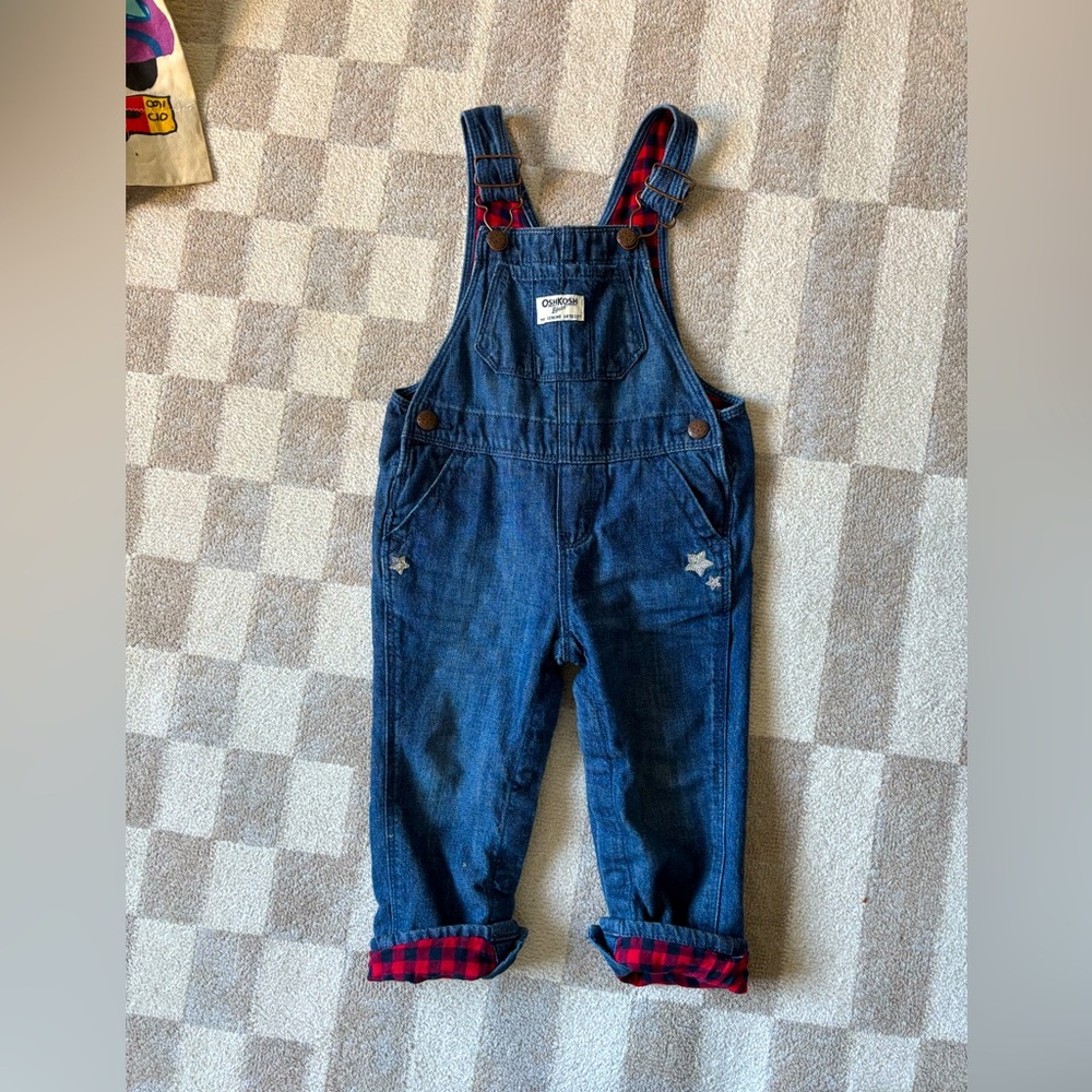 Oshkosh - toddler overalls - 18m